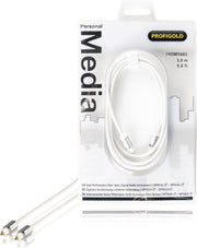 Profigold PROM5603 Glasvezel kabel 3 m TOSLINK Wit