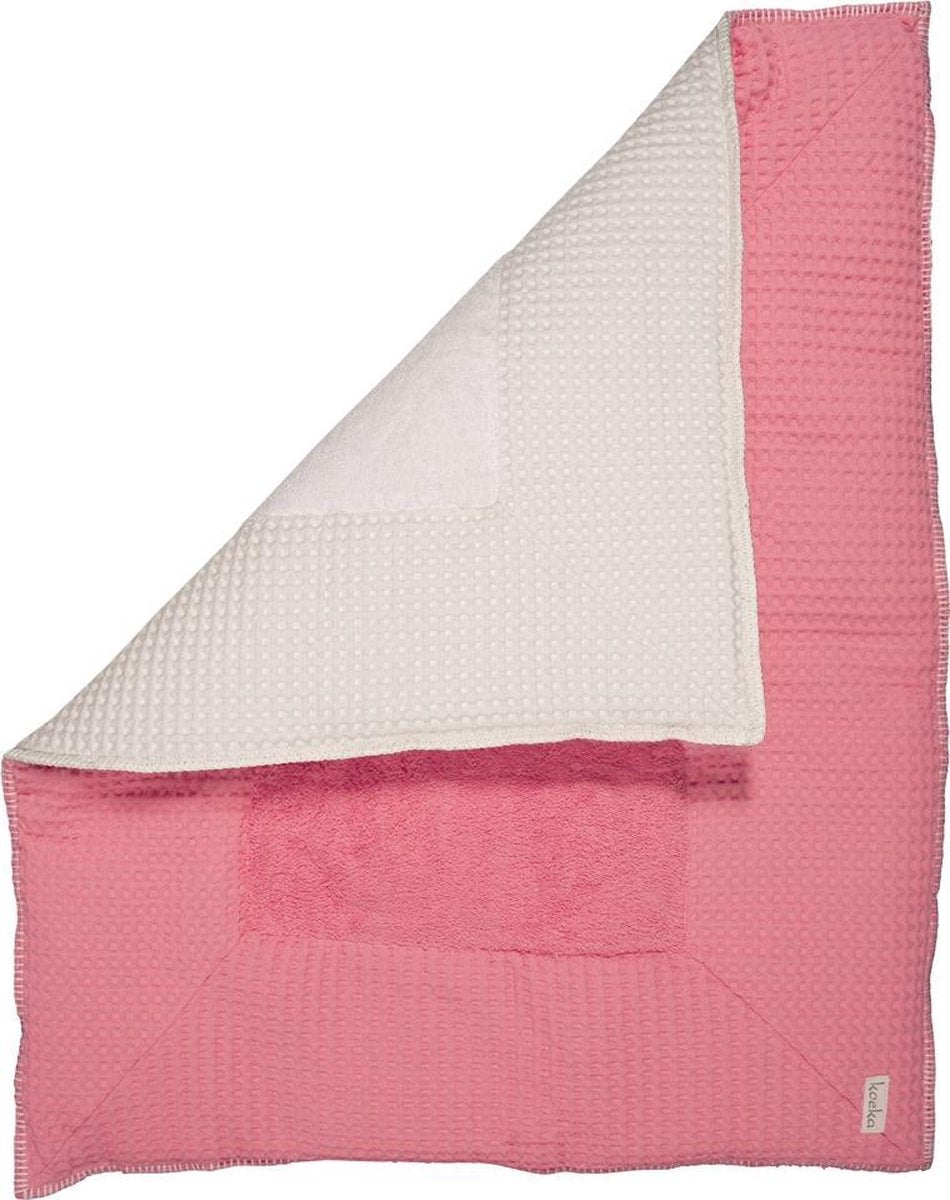 Koeka - Boxkleed wafel Amsterdam 80x100cm - Tea Rose/Pebble