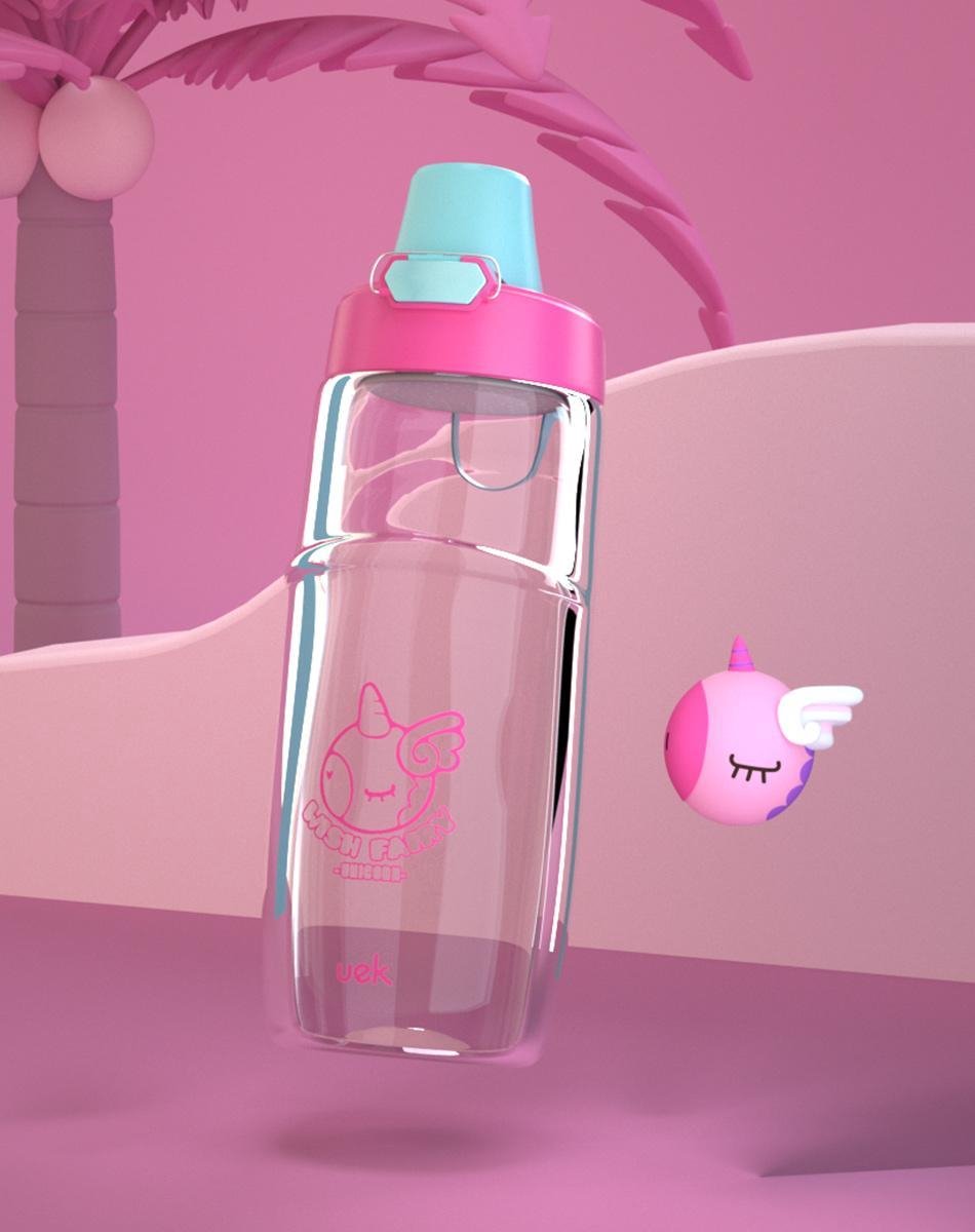 Uek Original - Summer Waterbottle - waterfles- drinkfles- BPA Free - Unicore- 650ml
