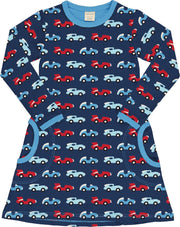 Maxomorra Dress LS RACE 134/140