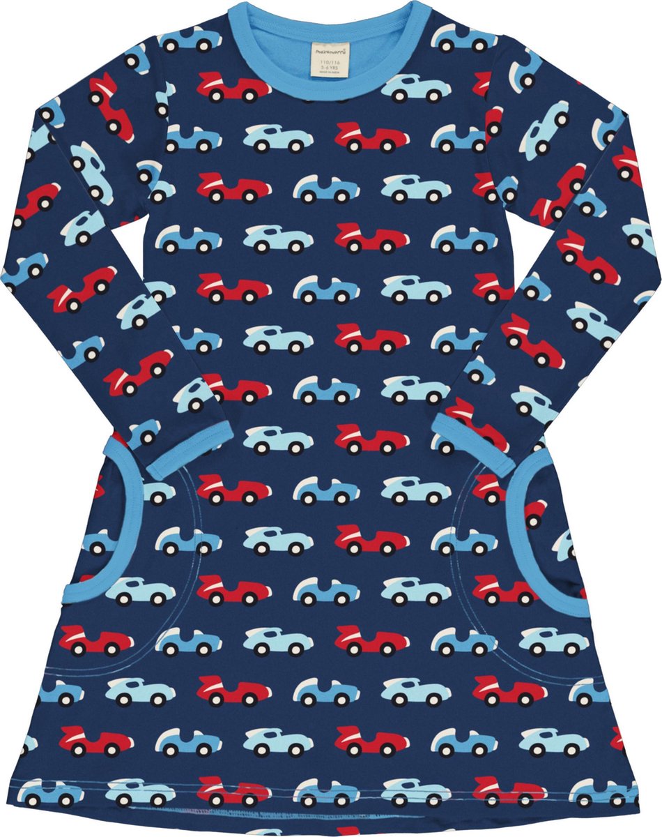 Maxomorra Dress LS RACE 134/140