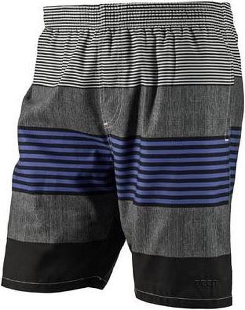 Beco Zwembroek Heren Polyester Grijs/zwart/blauw Maat S