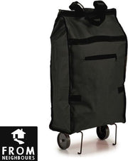 Boodschappentas met wielen - kleur Zwart - Opvouwbaar - Boodschappen Trolley