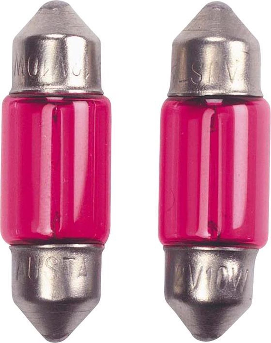 AutoStyle Festoon Lampen 10W/12V 11x39mm Rood (Coated)