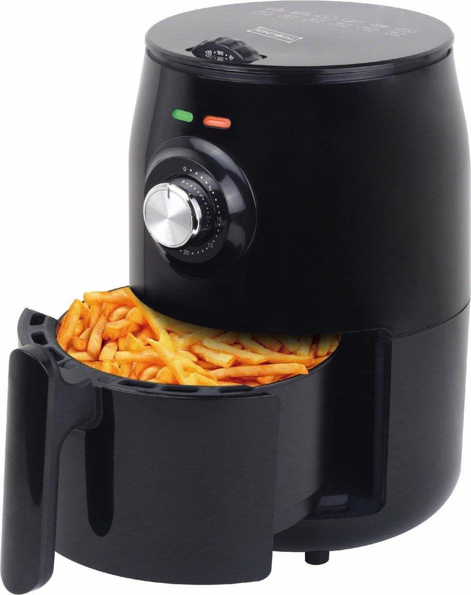 Royalty line - Hetelucht friteuse Deluxe - Airfryer 1.8 Liter - Voor 1 kg friet - Zwart