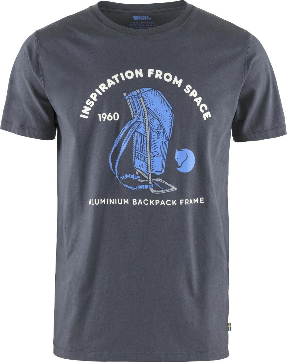 Fjallraven - Space T-shirt Print M - NAVY - - Maat L