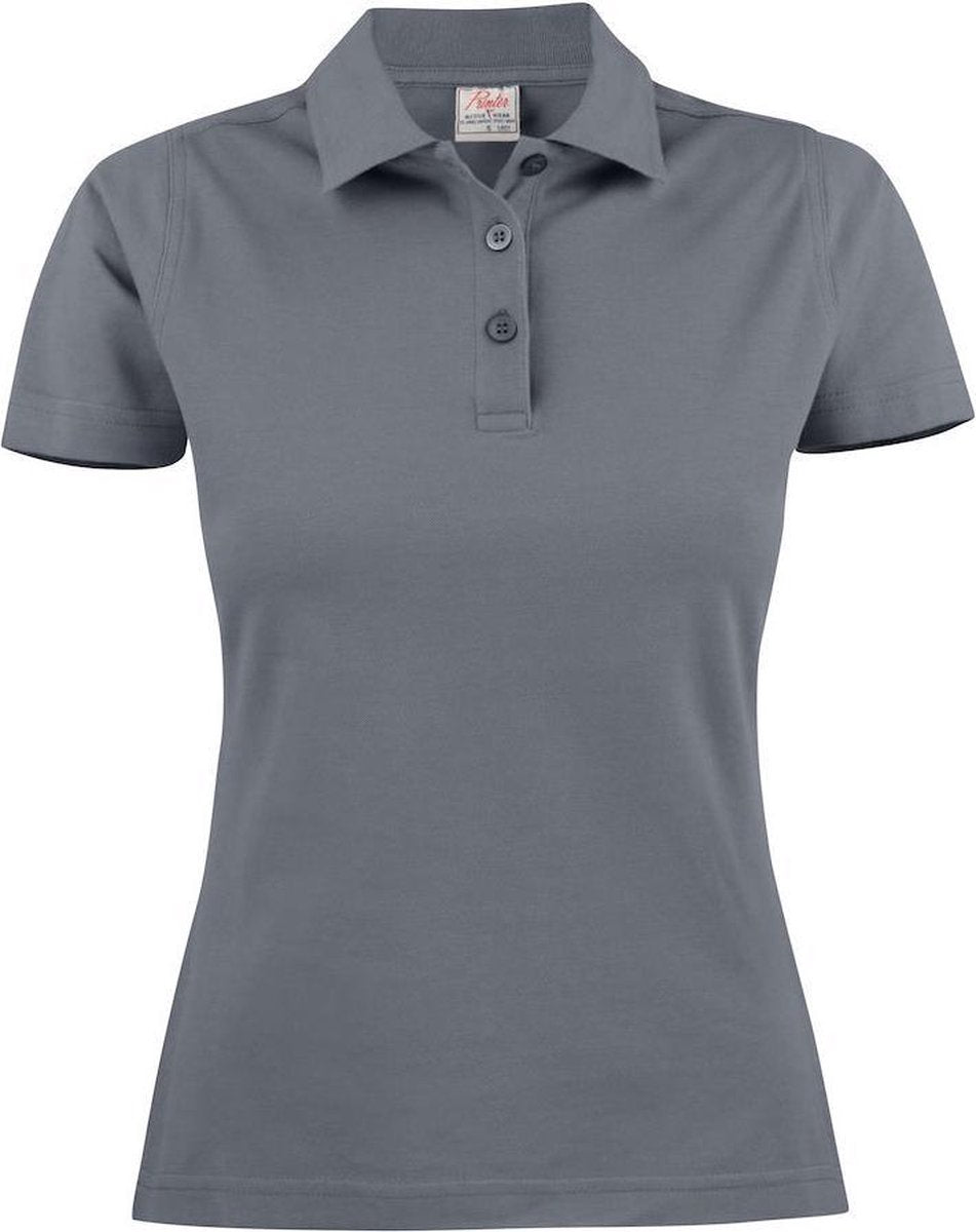 Printer Poloshirt Surf Light Lady 2265023 Staalgrijs - Maat L