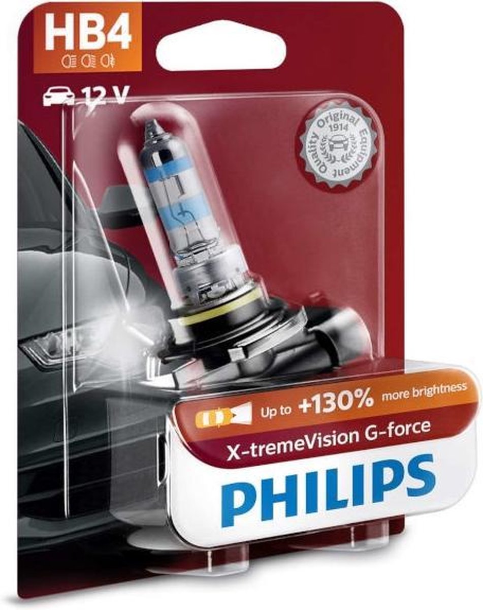 Philips X-tremeVision G-force HB4 9006XVGB1 enkele lamp