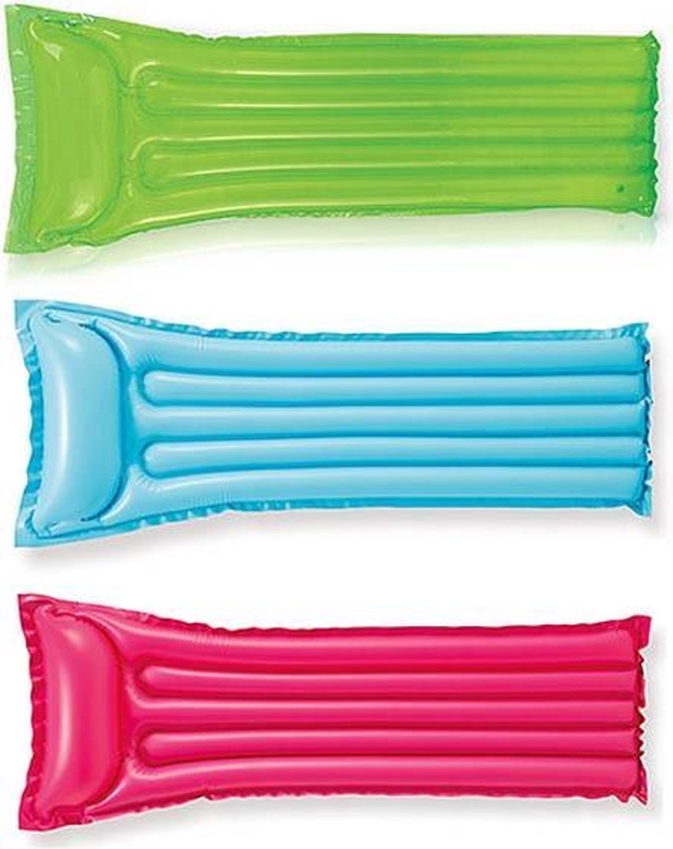 3 Kleuren Zwembad Luchtbedden Set - 3 Stuks 183x69 cm - Roze