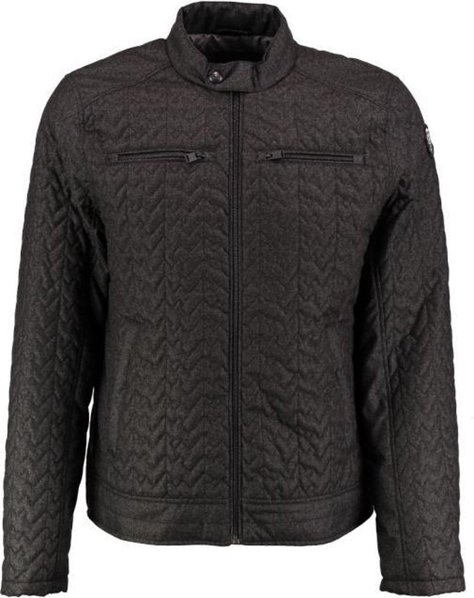 Vanguard biker jacket tussenjas jet black - Maat M