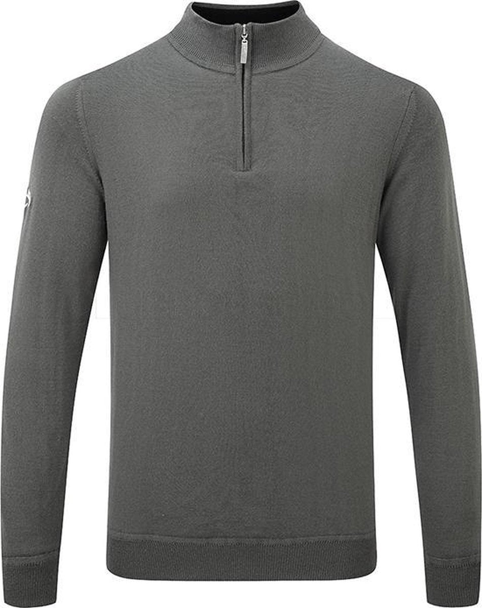Callaway 1/4 zip merino wol heren grijs - S
