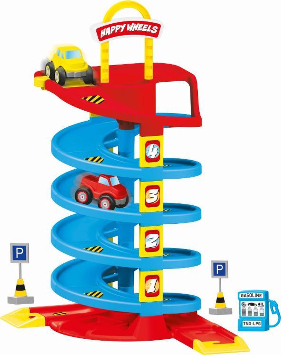 Autobaan - Autogarage - Autoparkeergarage  - Speelgoed 1 jaar - speelgoed 2 jaar - Speelgoed 3 jaar
