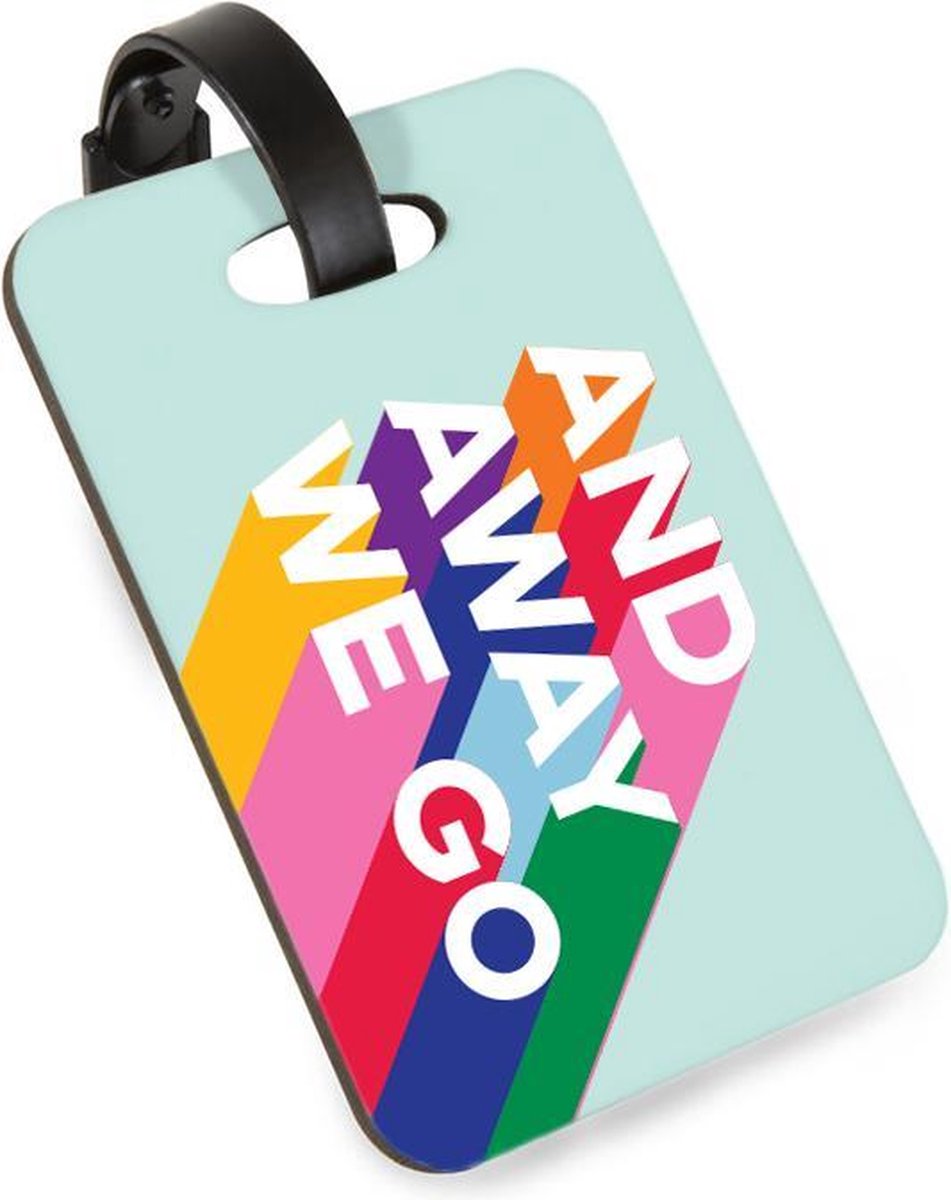 Hospitrix Bagagelabel Gekleurd voor Koffers –  And away we go