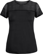 Rohnisch Miko Tee Dames Sportshirt - Black - Maat XS