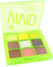 W7 Vivid Pressed Pigment Oogschaduw Palette - Glowin' Green