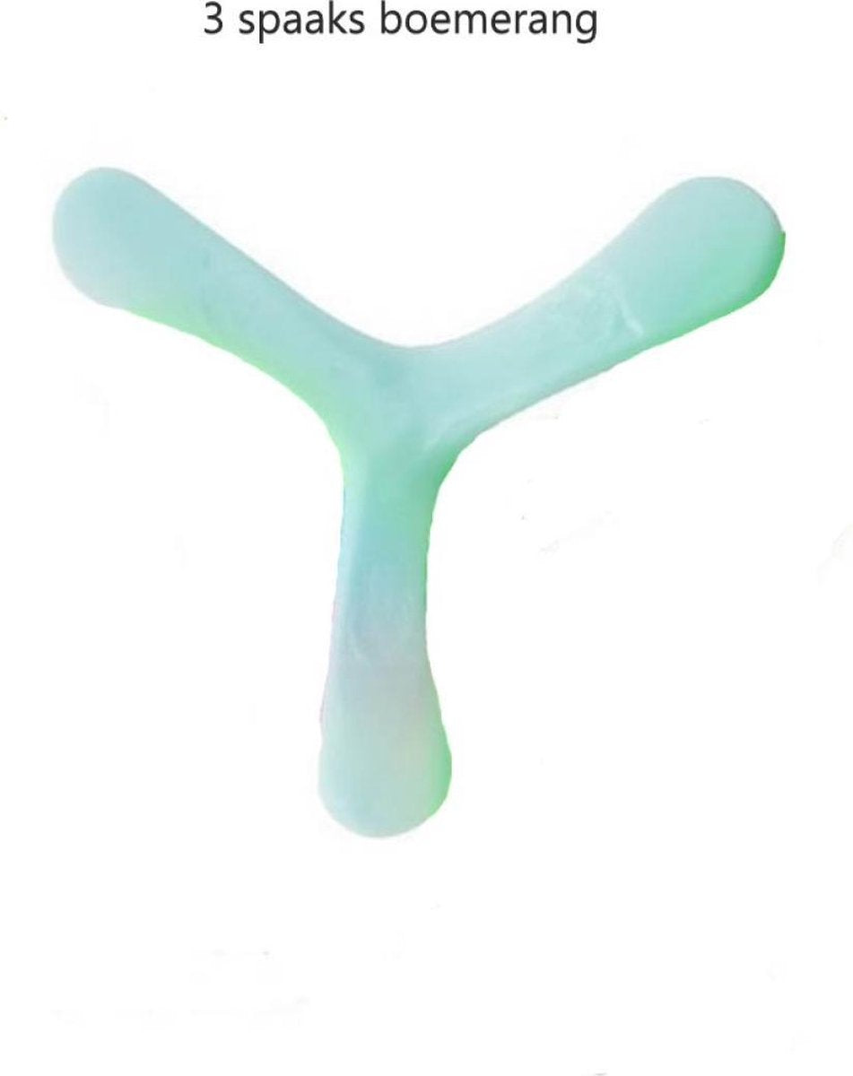4x frisbee boemerang -  3 spaaks groen - boomerang - frisbee voor kinderen - kids - partij - gifts - boomerang partij - buitenspelen - outdoor
