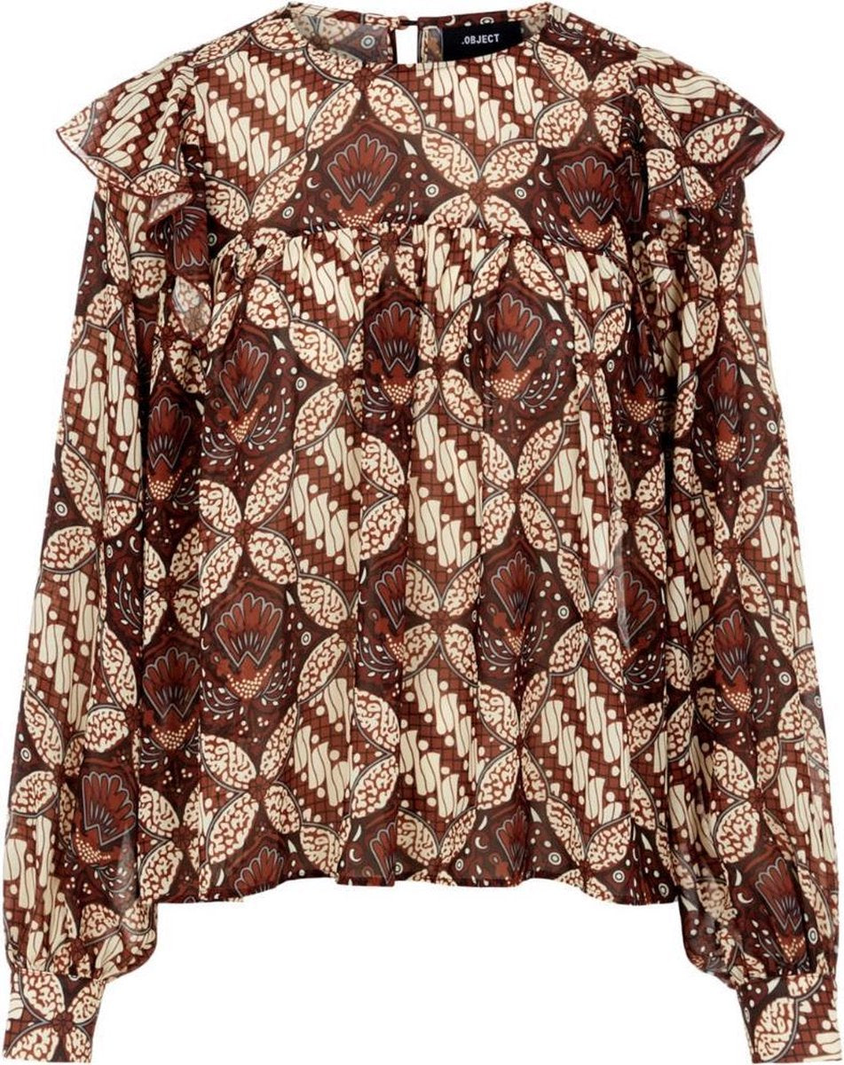 OBJECT - objgriva l/s blouse