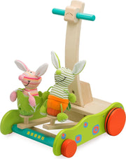 Wonderworld Loopwagen Konijnen - 36x29x43 cm