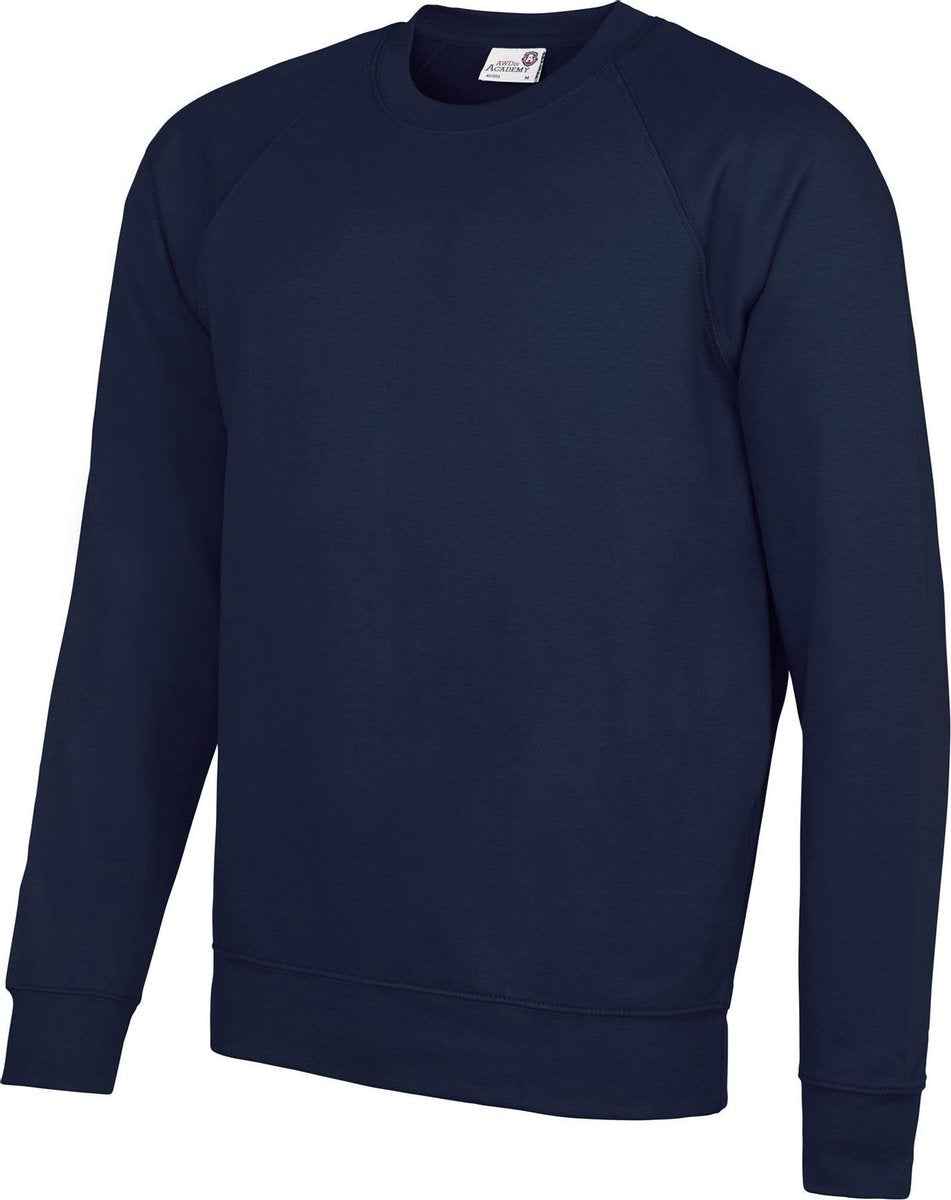 Awdis Academie Herenbemanning Hals Raglan Sweatshirt (Marine)