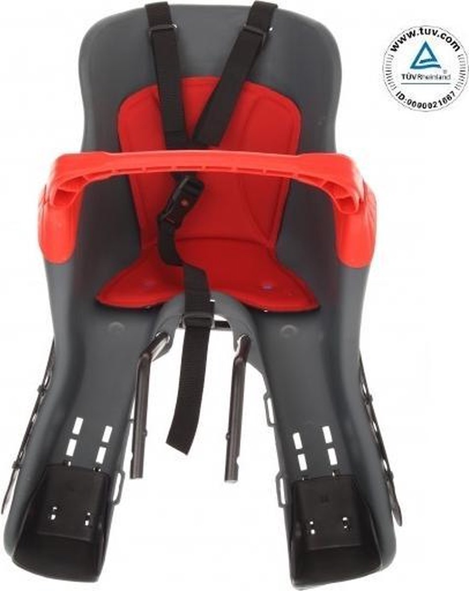 Htp kiki - Fietsstoeltje voor - met beugel - cs202t donkergrijs