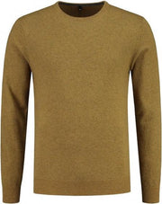 GENTS | Trui ronde hals mosterd wol 0109 Maat L
