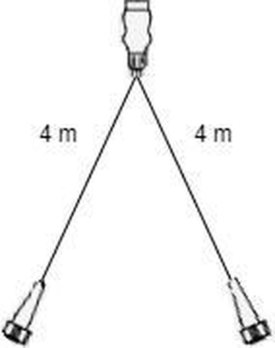 Aspock hoofdkabel - 4 meter lang - 7-polig - voorzien van 2x 5-polige connector