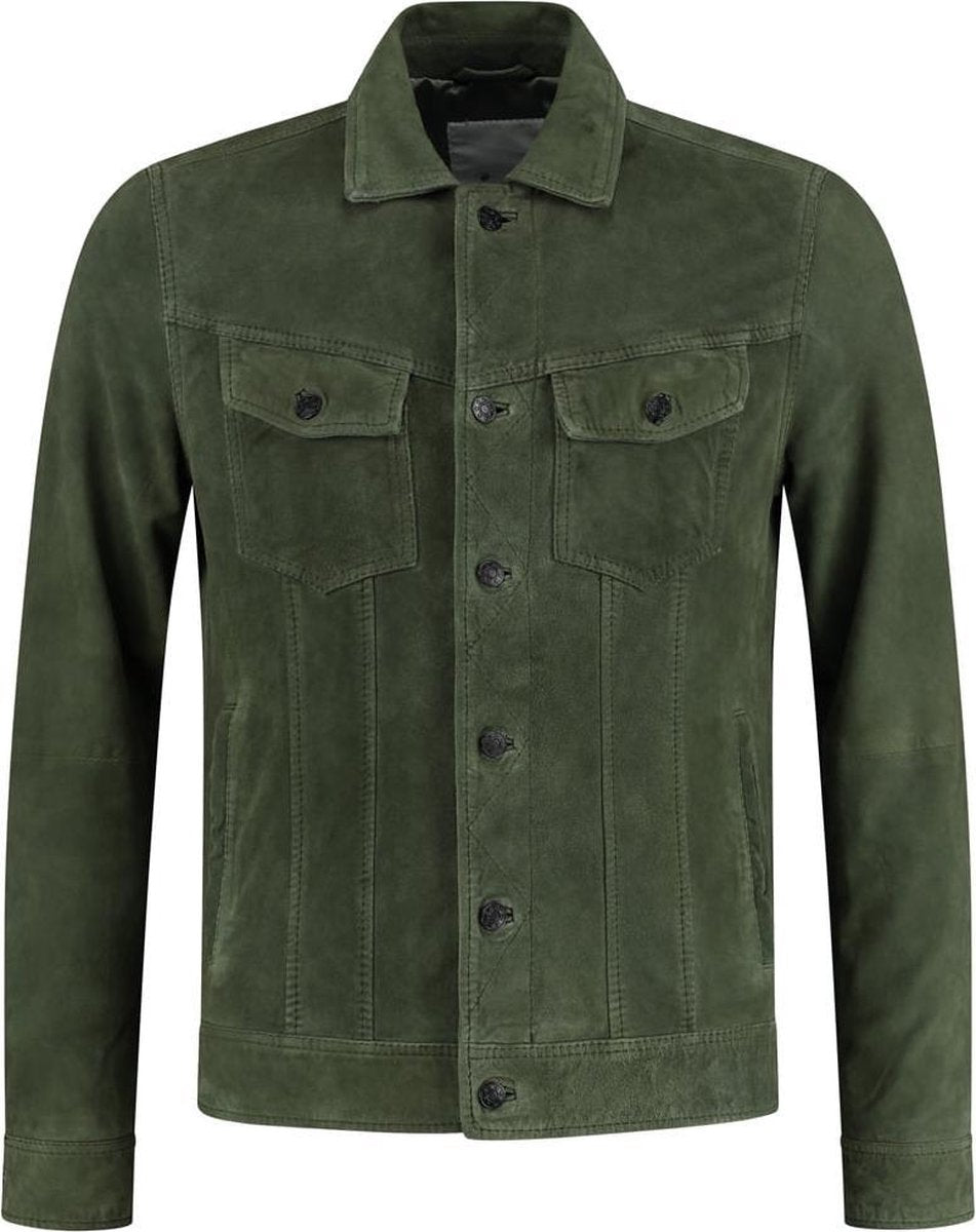 GOOSECRAFT MOJAVE DESERT SUEDE JACKET - Groen