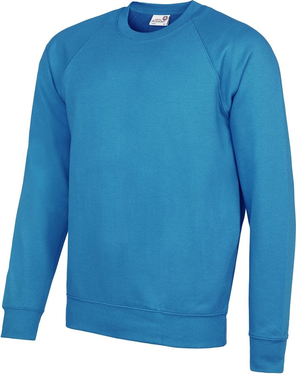 Awdis Academie Herenbemanning Hals Raglan Sweatshirt (Sky)