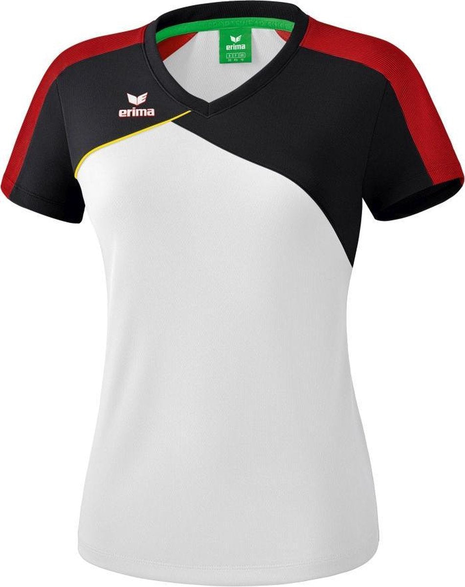 Erima Premium One 2.0 Dames T-Shirt - Voetbalshirts  - wit - 40
