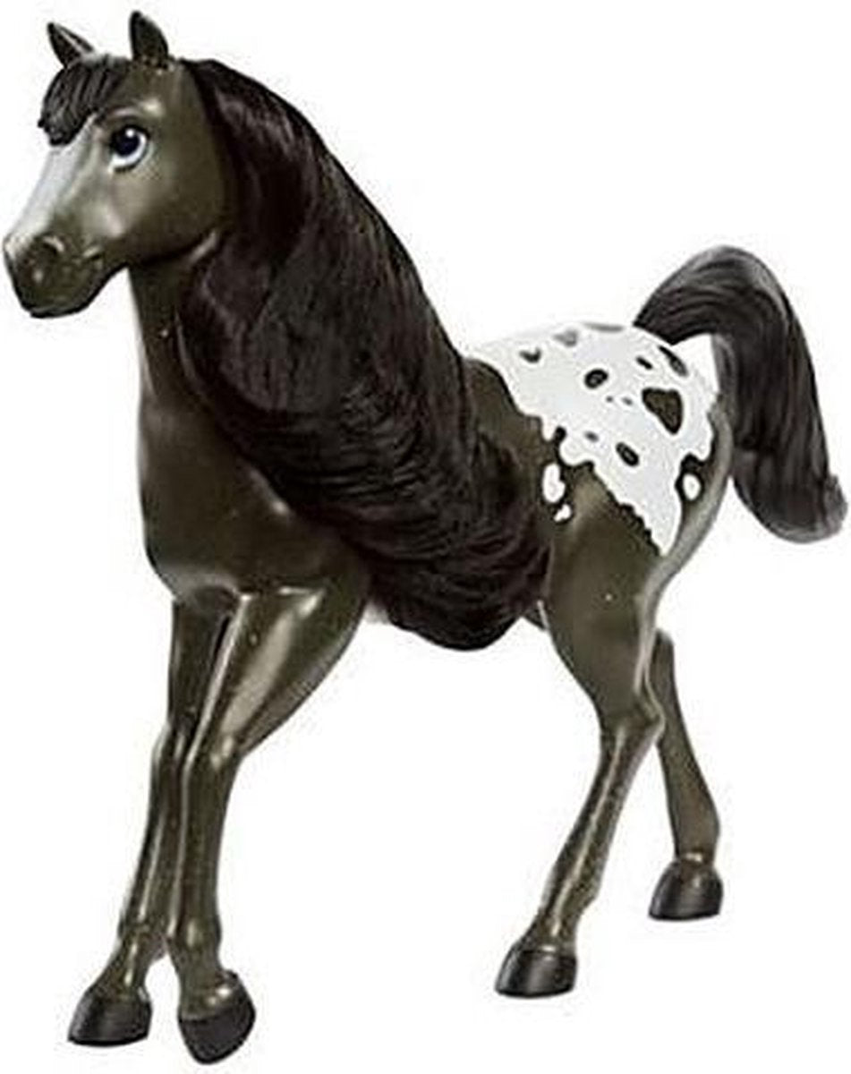 Spirit Paard Junior 20 Cm Zwart/wit