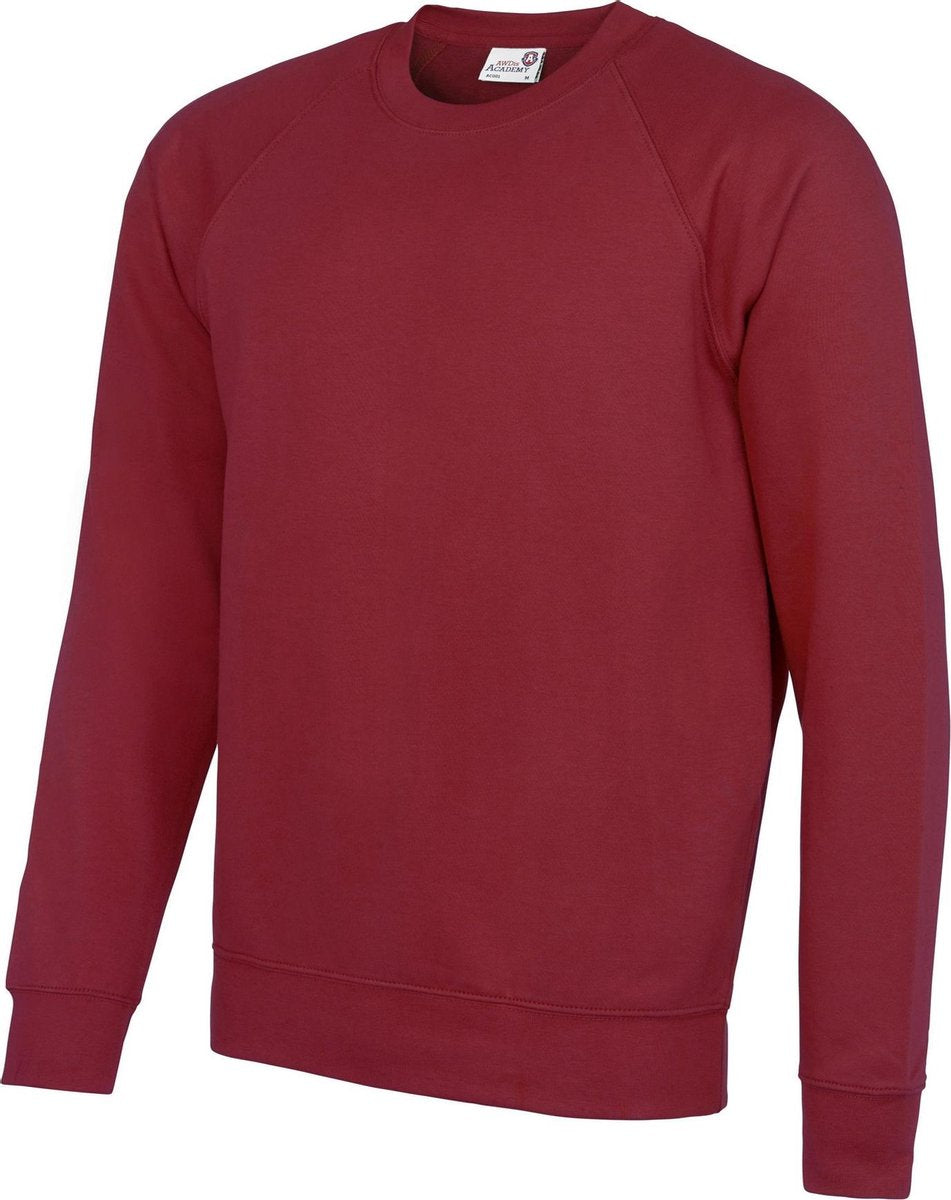 Awdis Academie Herenbemanning Hals Raglan Sweatshirt (Claret)
