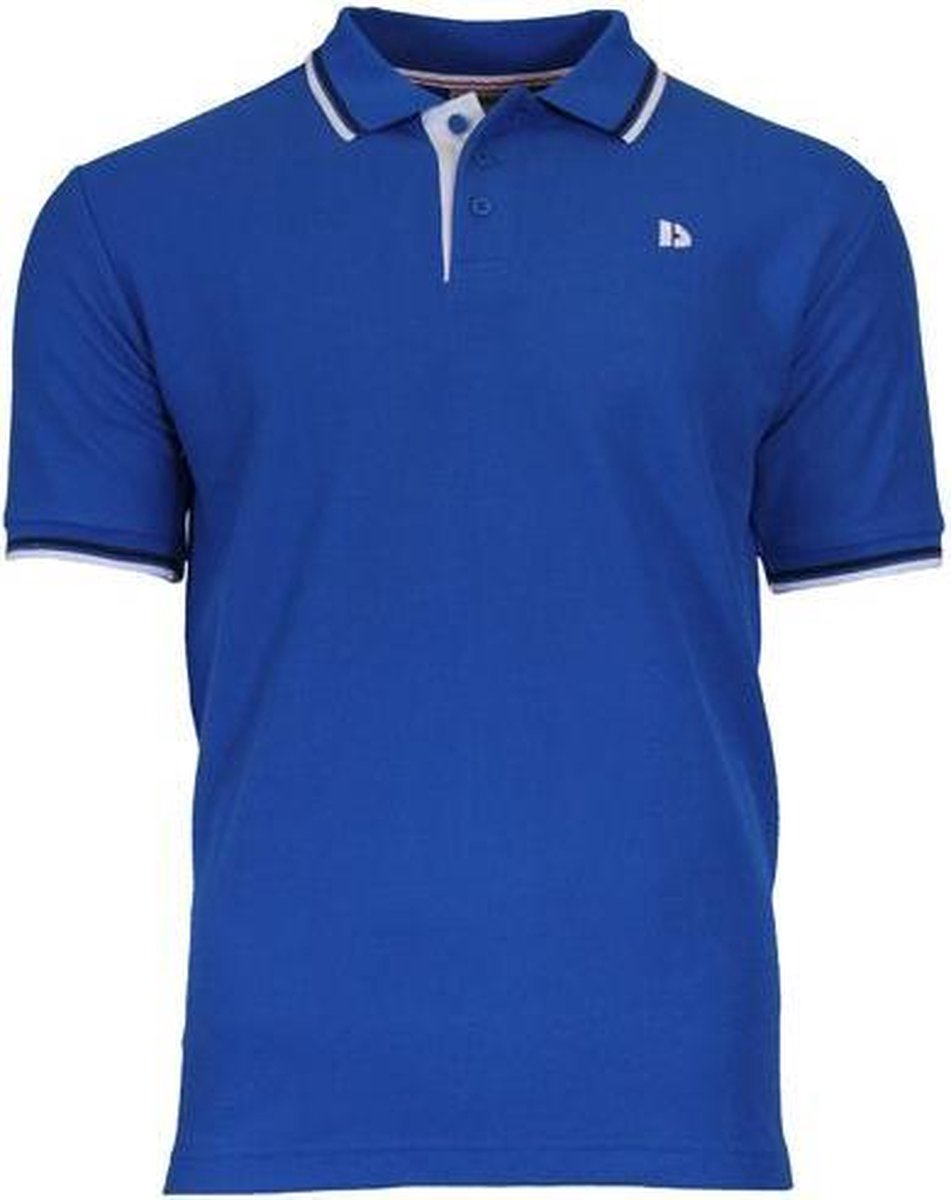 Donnay Polo Tipped - Sportpolo - Heren - Maat XXL - Cobalt