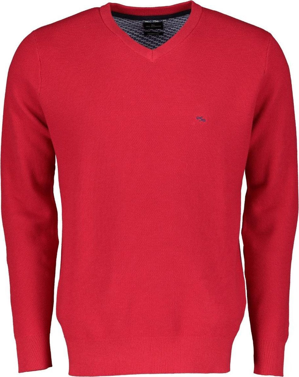Jac Hensen Pullover - Modern Fit - Rood - 4XL Grote Maten