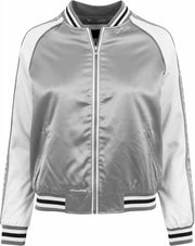 Urban Classics Jacket -S- 3-Tone Souvenir Zilverkleurig/Wit
