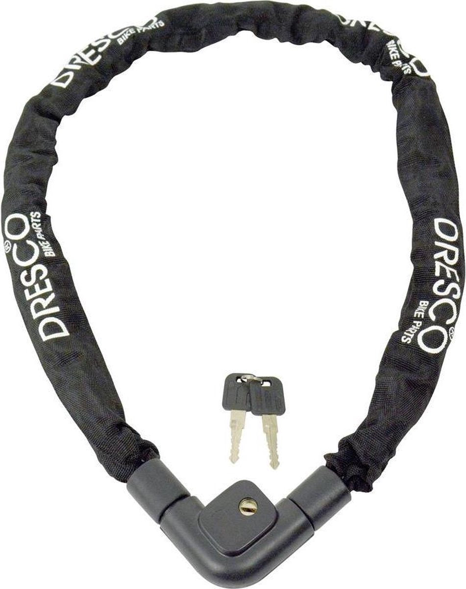 Dresco Kettingslot - 120 cm - Zwart