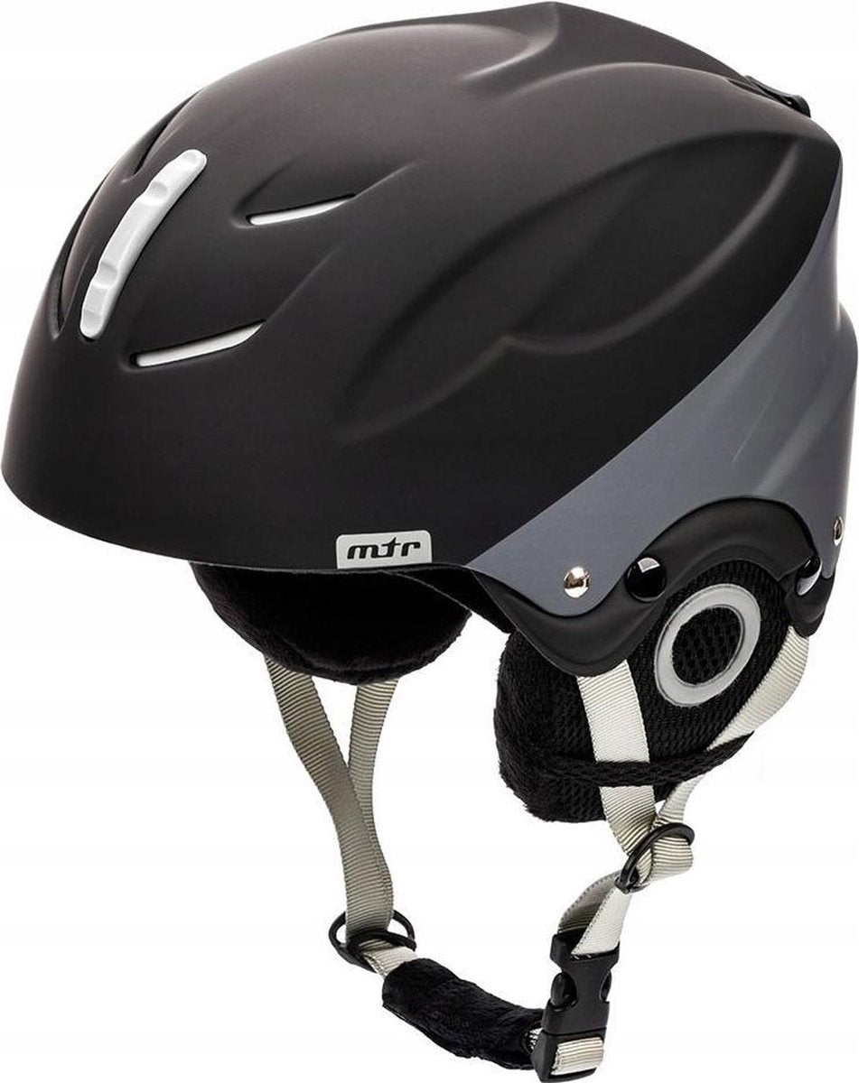 Meteor ski/skate helm - zwart - Maat L - 58-61cm
