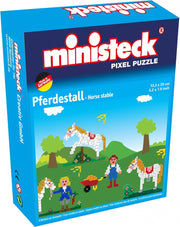 Ministeck: Pixel Puzzel - Paardenstal ca 750 delen
