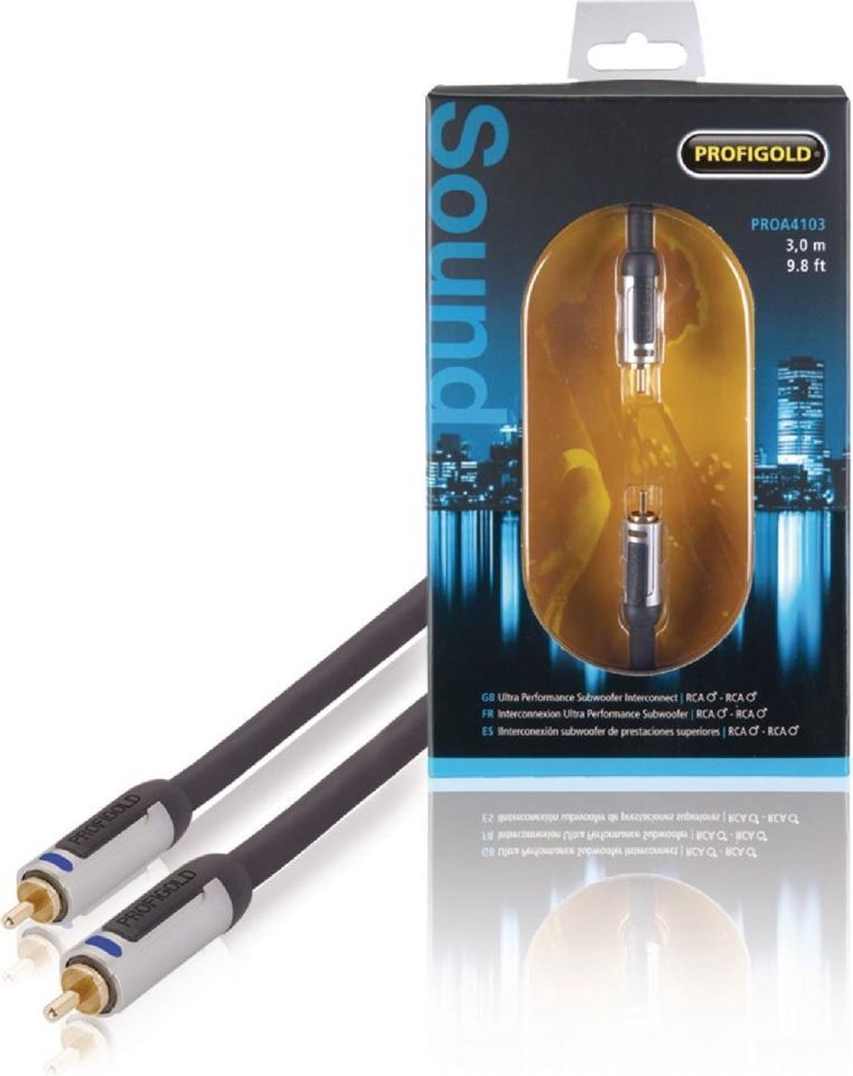 Profigold Proa4103 Subwooferkabel Rca Male - Male 3