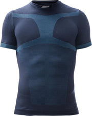 Iron-ic Compressieshirt Heren Polyamide Blauw Maat S/m