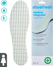 Shoefresh Bamboe Inlegzooltjes Vrouw – Geurvreters voor schoenen – Anti zweet inlegzolen Vrouw – Maat 35-46 - 1 paar