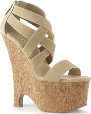 Pleaser Sleehakken -38 Shoes- BEAU-669 US 8 Creme