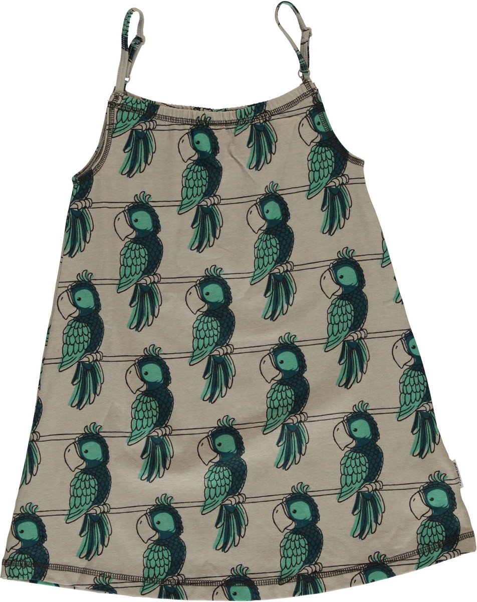 Maxomorra Jurk Spagetti Dress |PARROT| 98/104