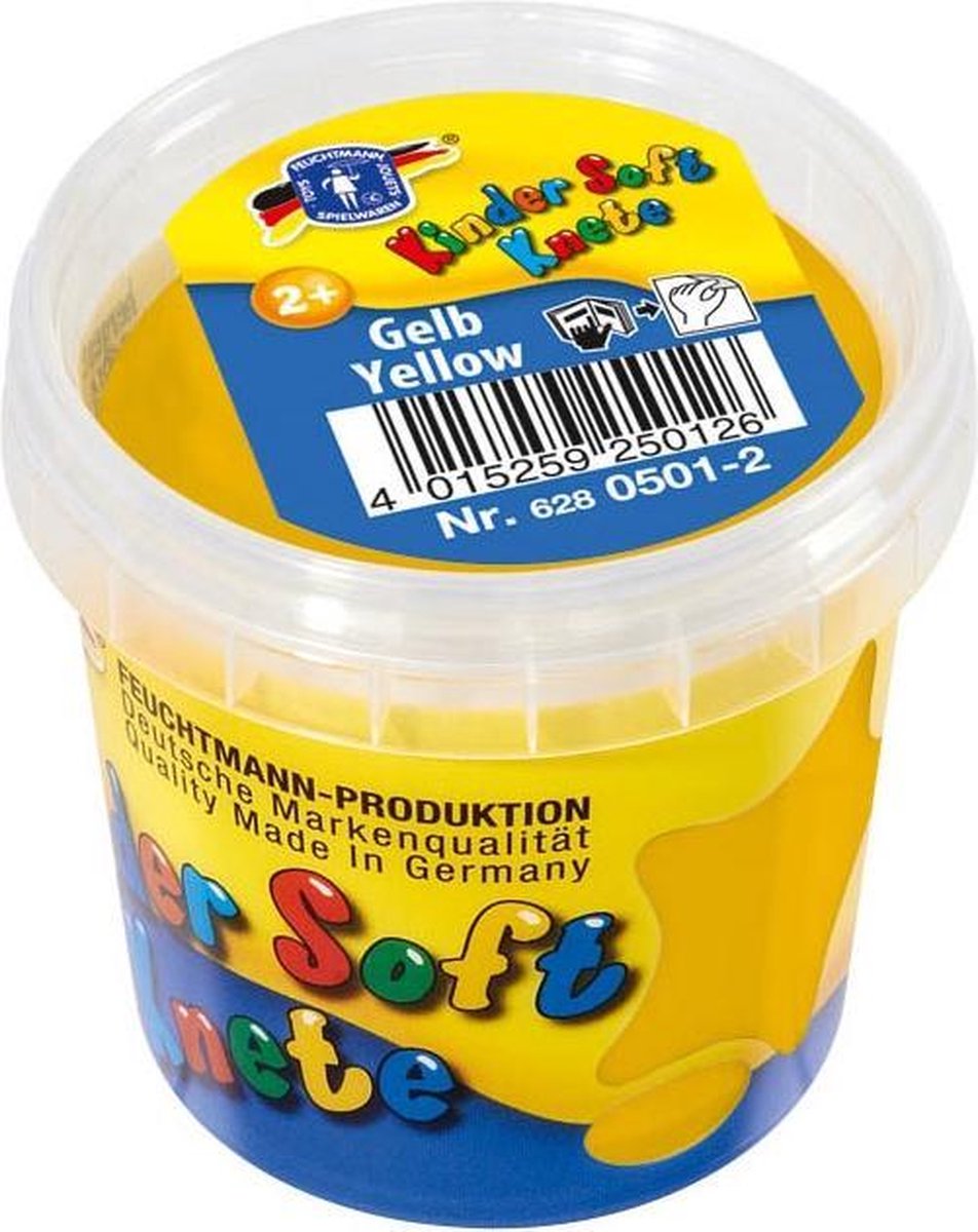 Feuchtmann klei kinderen basic - Boetseerklei - 150 gram - Geel - Klei