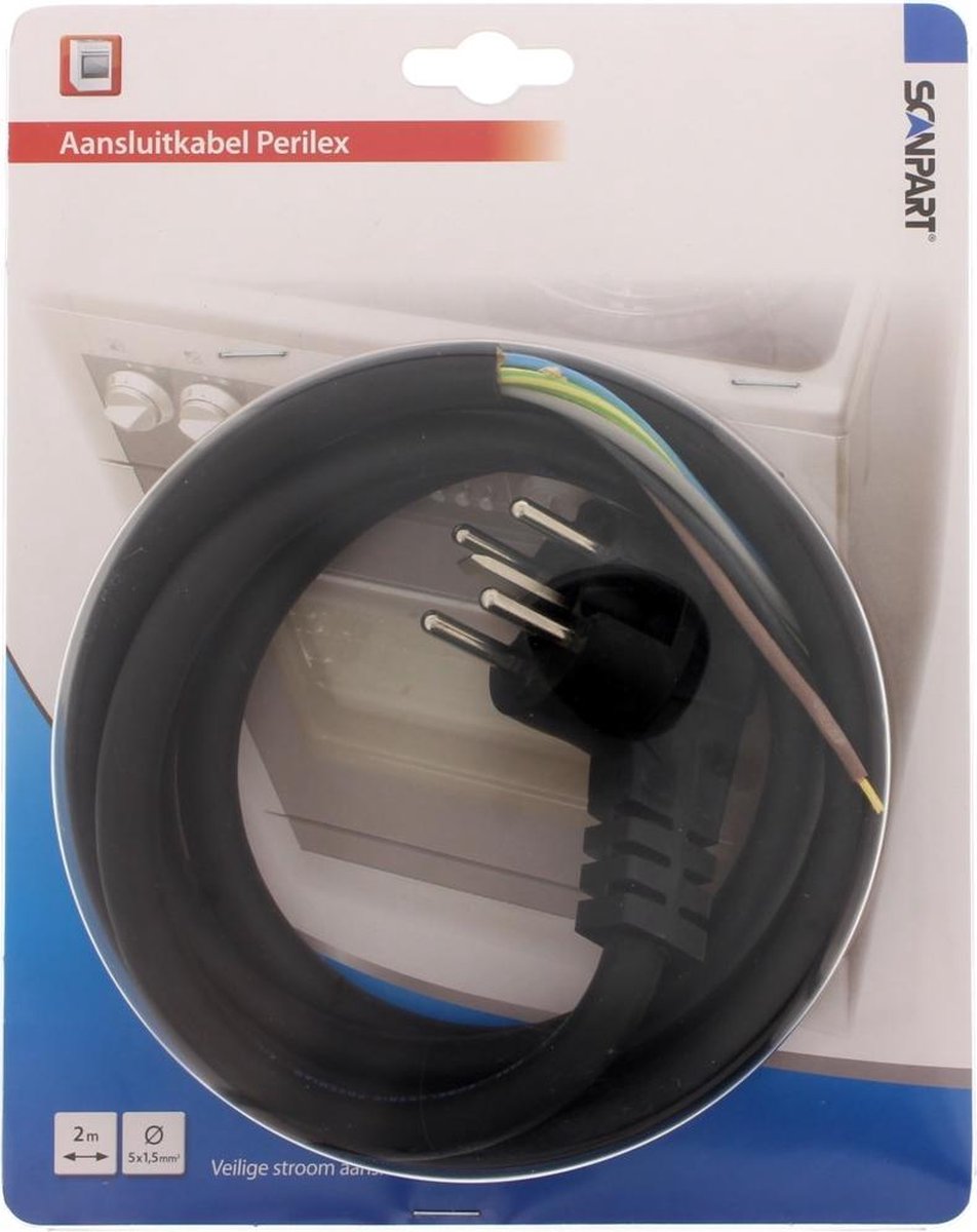 Scanpart Aansluitkabel met stekker - Perilex - 5x1.50mm - 2 m