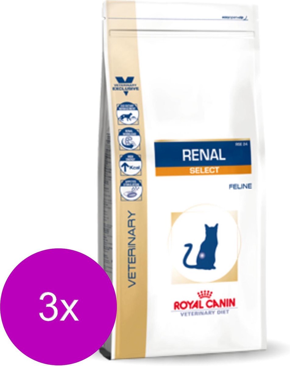 Royal Canin Veterinary Diet Renal Select Feline - Kattenvoer - 3 x 4 kg