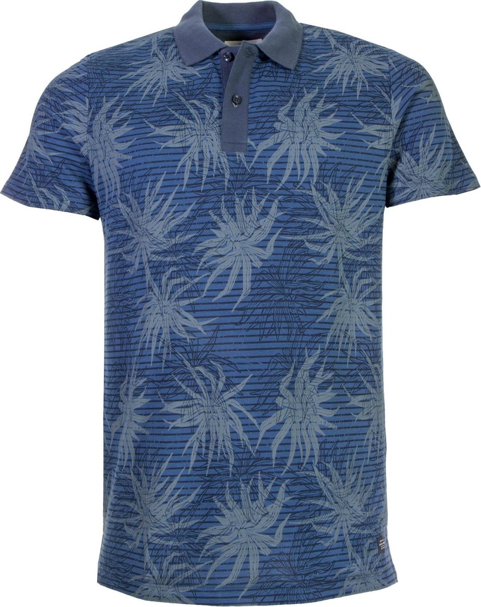 Jack & Jones Originals Straw  Sportpolo casual - Maat S  - Mannen - navy/grijs