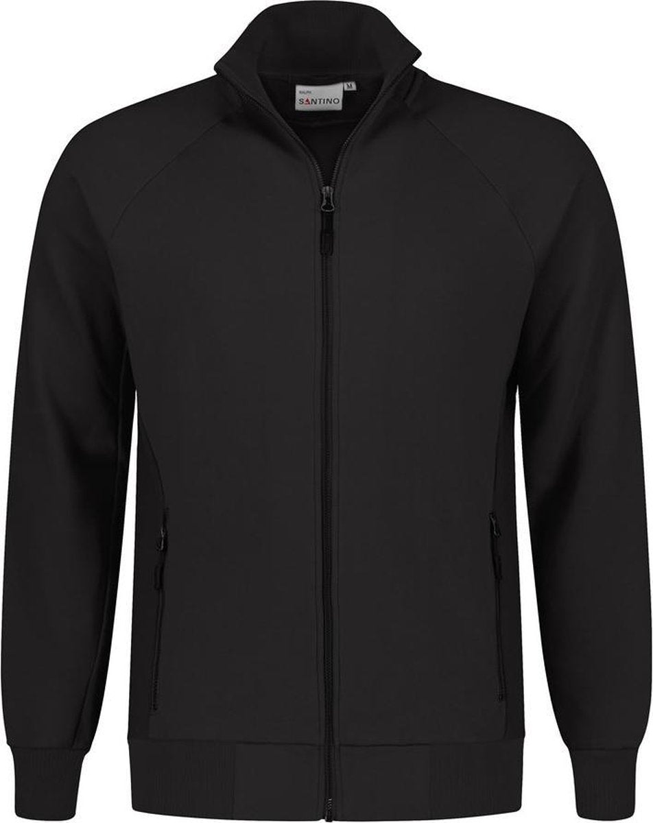 Santino hooded sweatvest zwart Maat XL