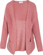 Cassis - Dikke cardigan - Oudroze