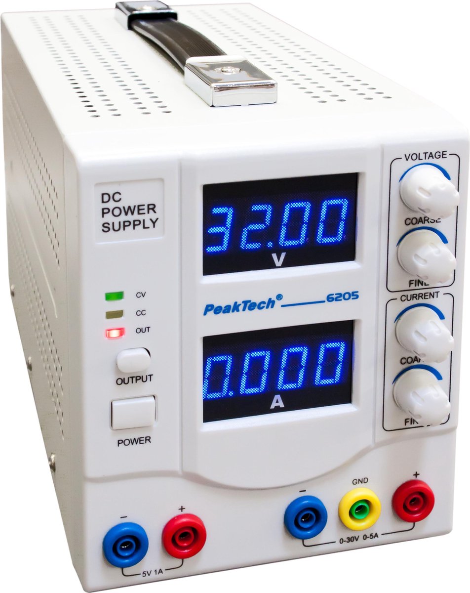PeakTech 6205 Digitale voeding
