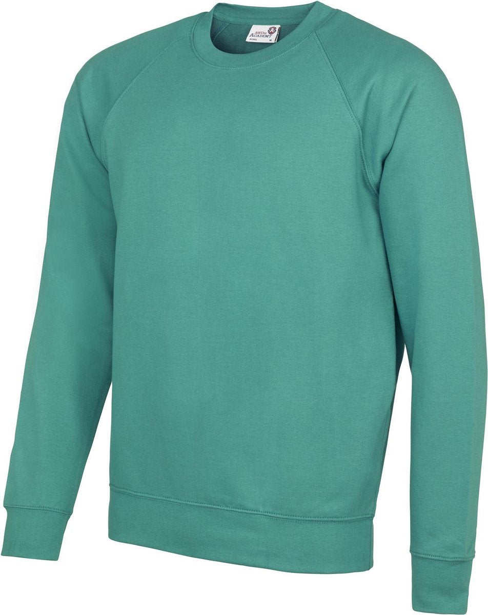 Awdis Academie Herenbemanning Hals Raglan Sweatshirt (Smaragd)